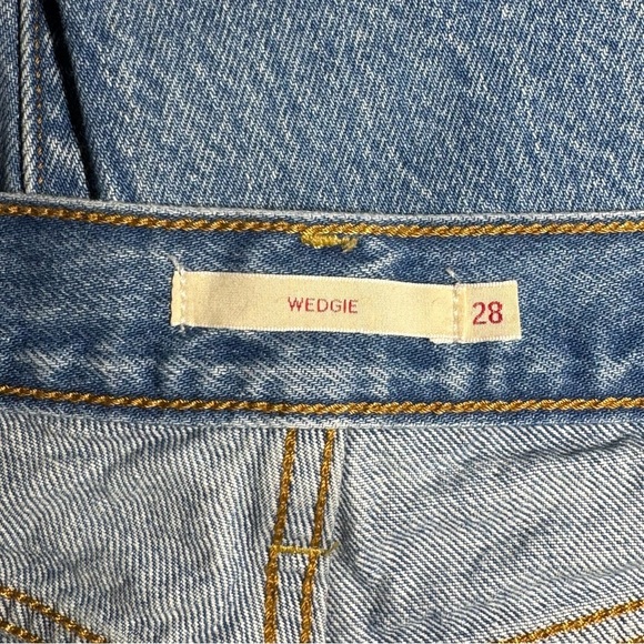 Levi's Premium WEDGIE Icon Jeans size 28 Button Fly Athens Pushed - Picture 8 of 12